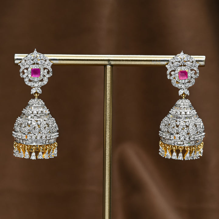 CZ Emerald Jhumka