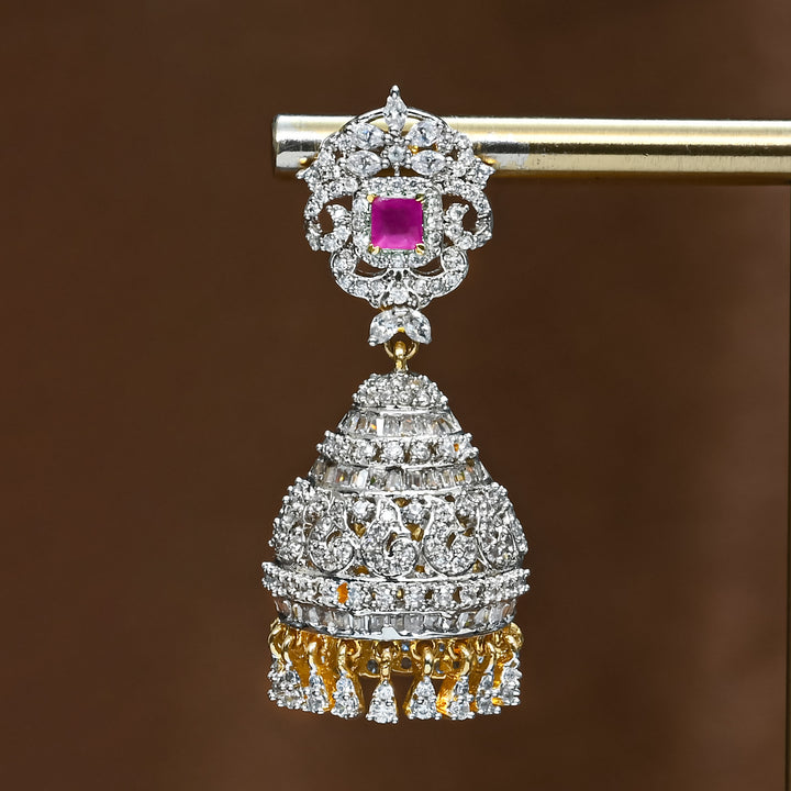 CZ Emerald Jhumka