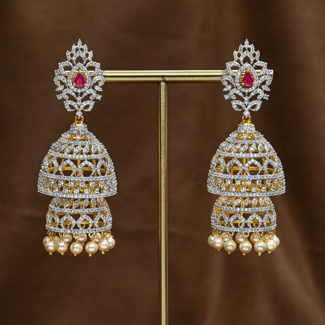 CZ Changeable Jhumka