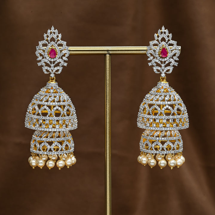 CZ Changeable Jhumka