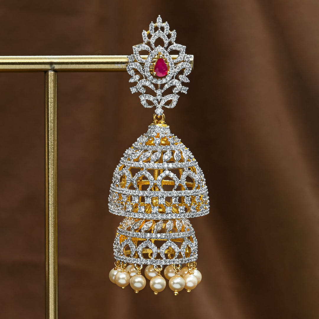 CZ Changeable Jhumka