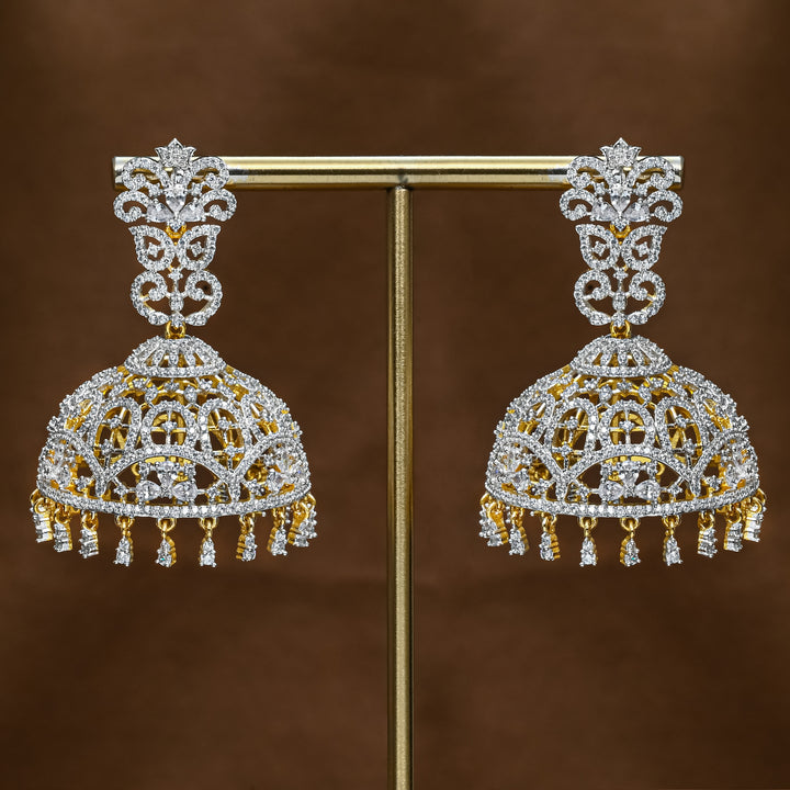 CZ Jhumka Earrings