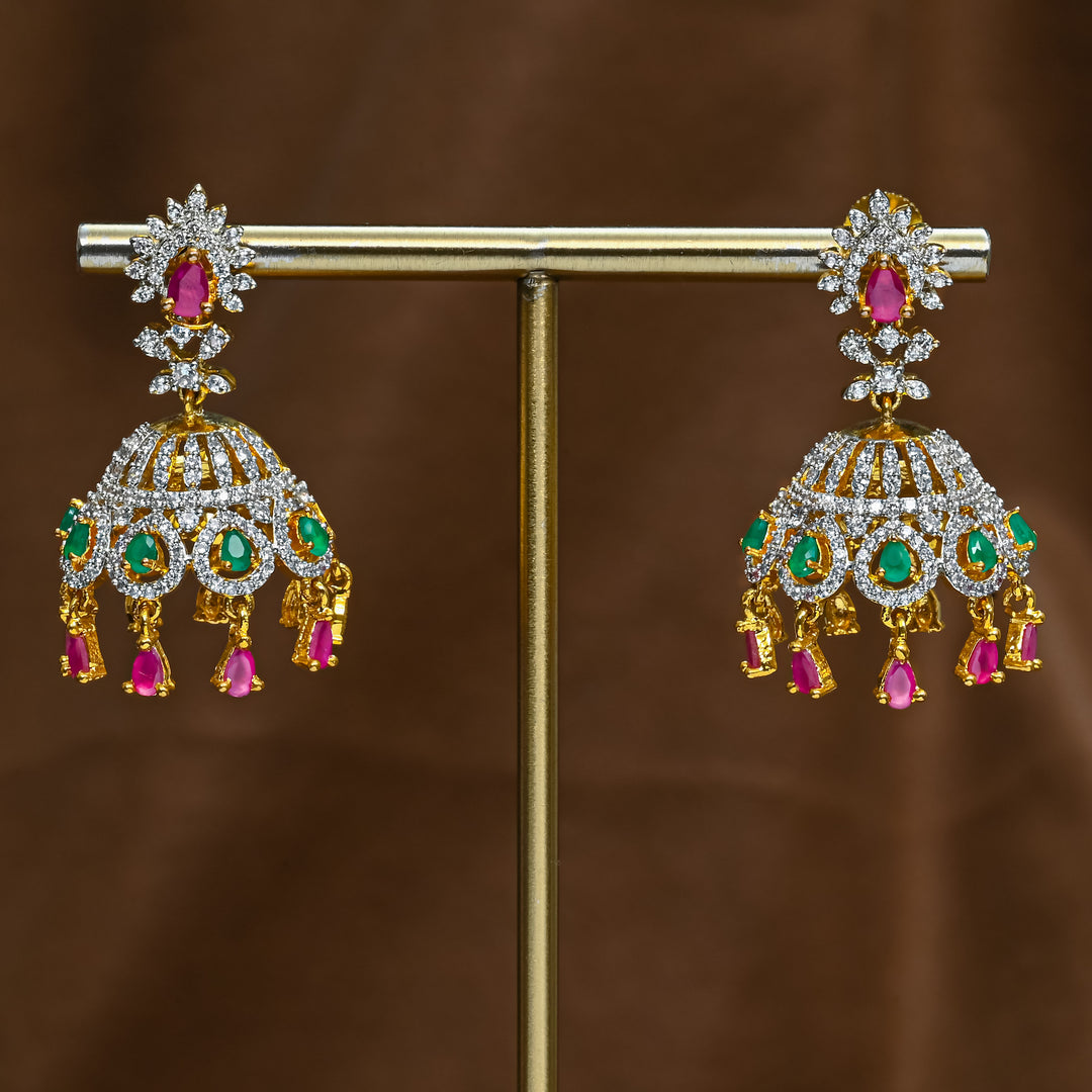 CZ Changeable Jhumka
