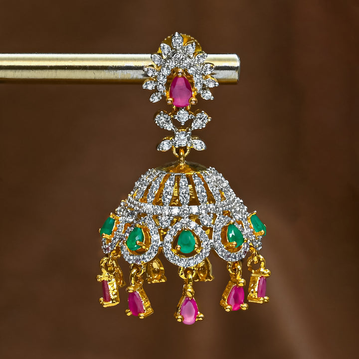 CZ Changeable Jhumka
