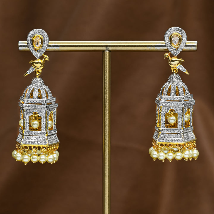 CZ Jhumka Earrings