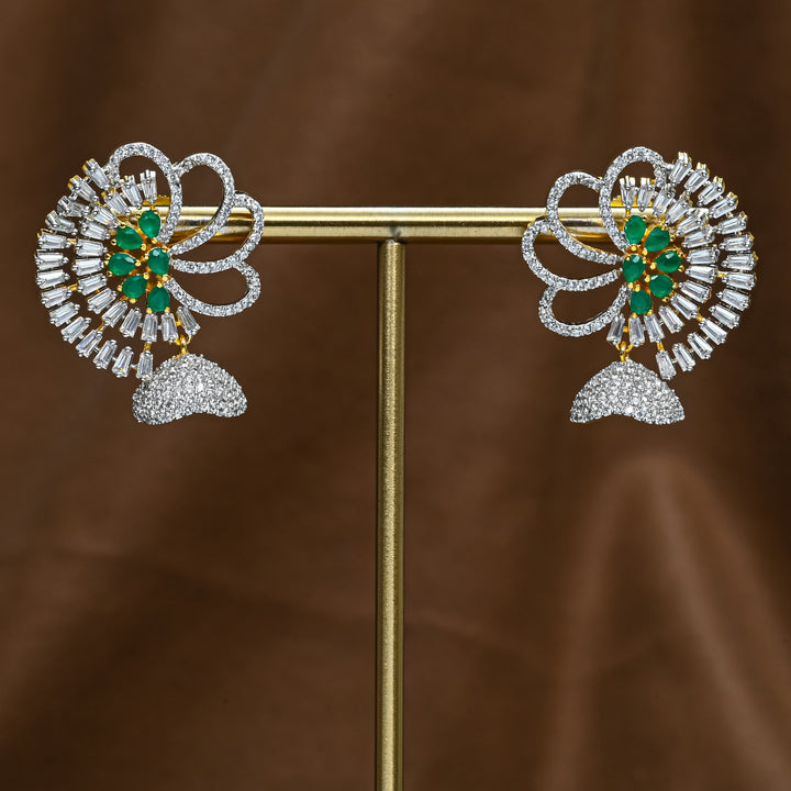 CZ Emerald Earrings