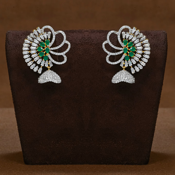 CZ Emerald Earrings