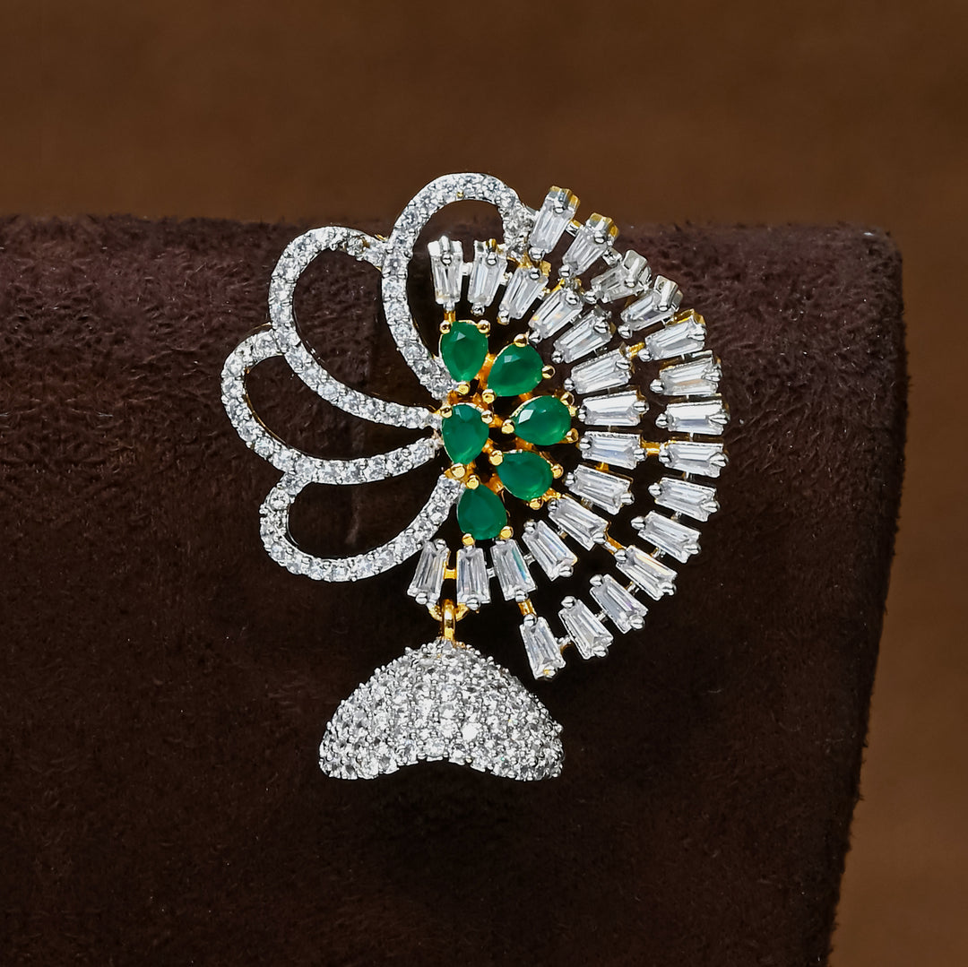 CZ Emerald Earrings