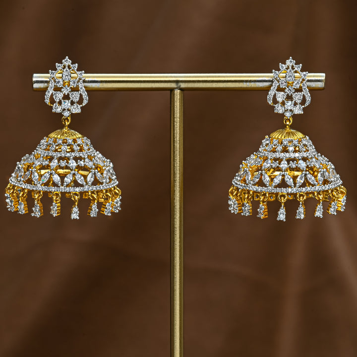 CZ Jhumka Earrings