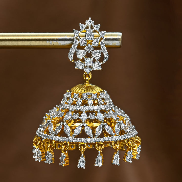 CZ Jhumka Earrings