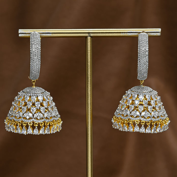 CZ Jhumka Earrings