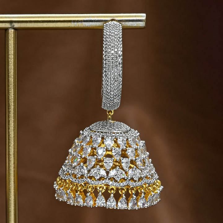 CZ Jhumka Earrings