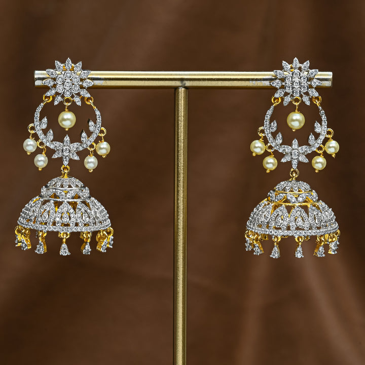 CZ Jhumka Earrings