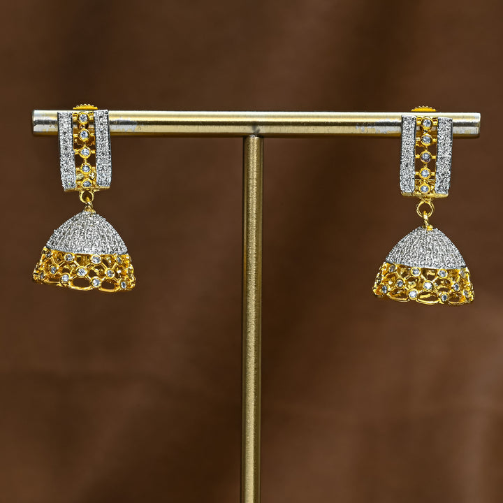 CZ Jhumka Earrings