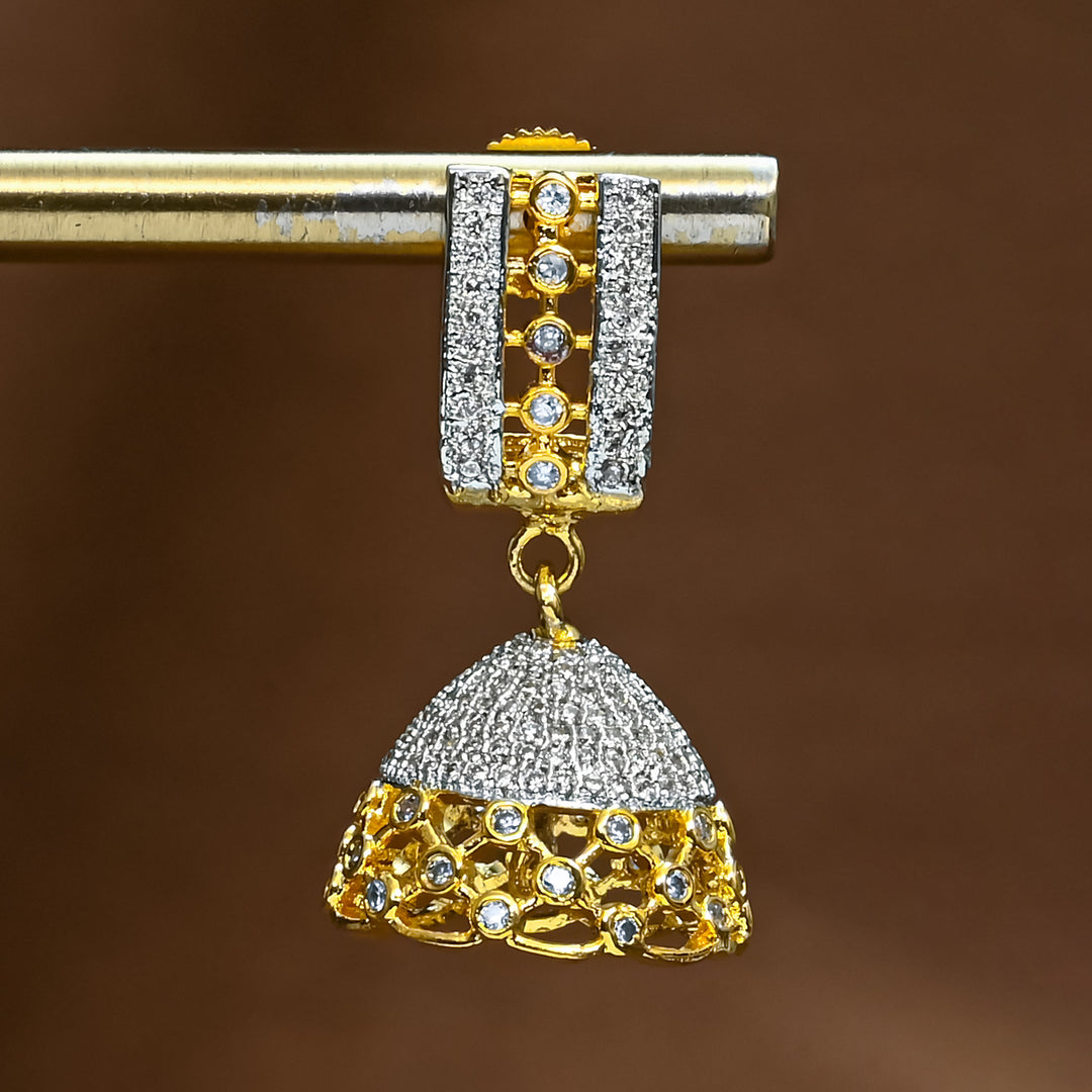 CZ Jhumka Earrings