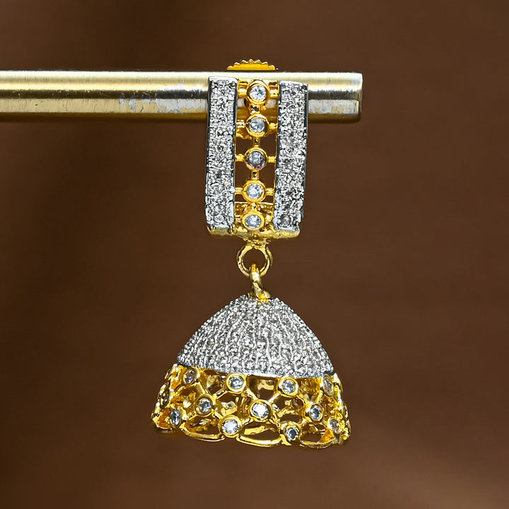 CZ Jhumka Earrings