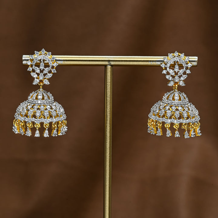 CZ Jhumka Earrings