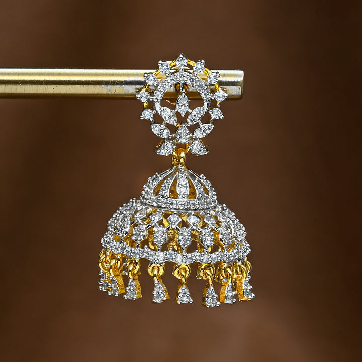 CZ Jhumka Earrings