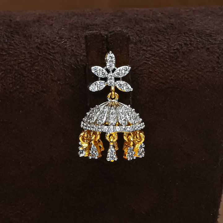 CZ Jhumka Earrings