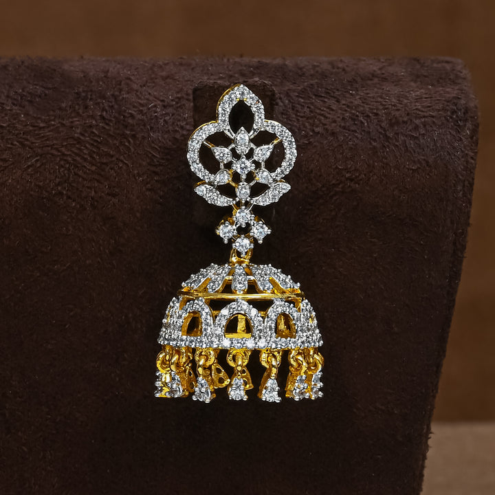 CZ Jhumka Earrings