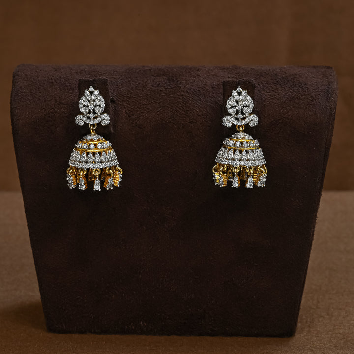 CZ Jhumka Earrings
