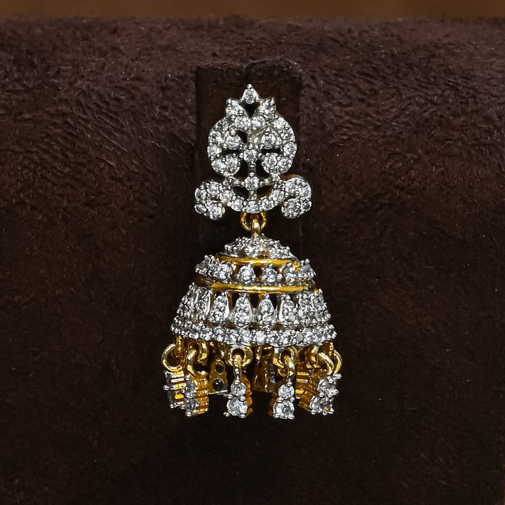 CZ Jhumka Earrings