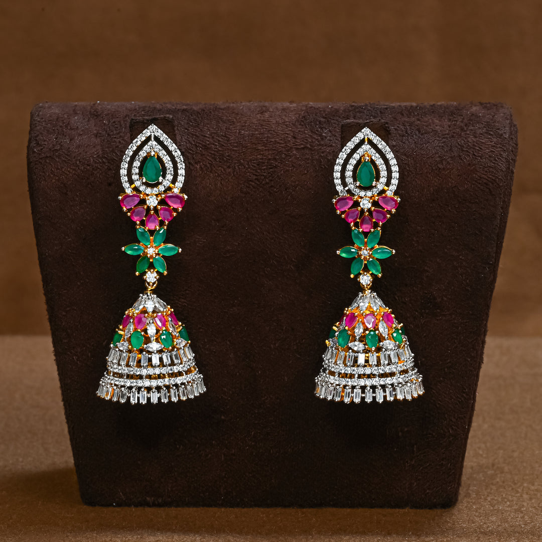 CZ Jhumka Eaarings