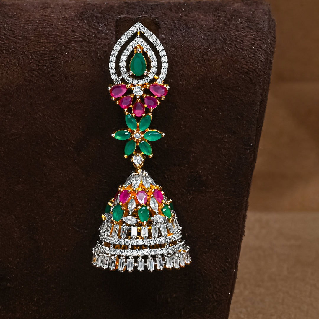 CZ Jhumka Eaarings