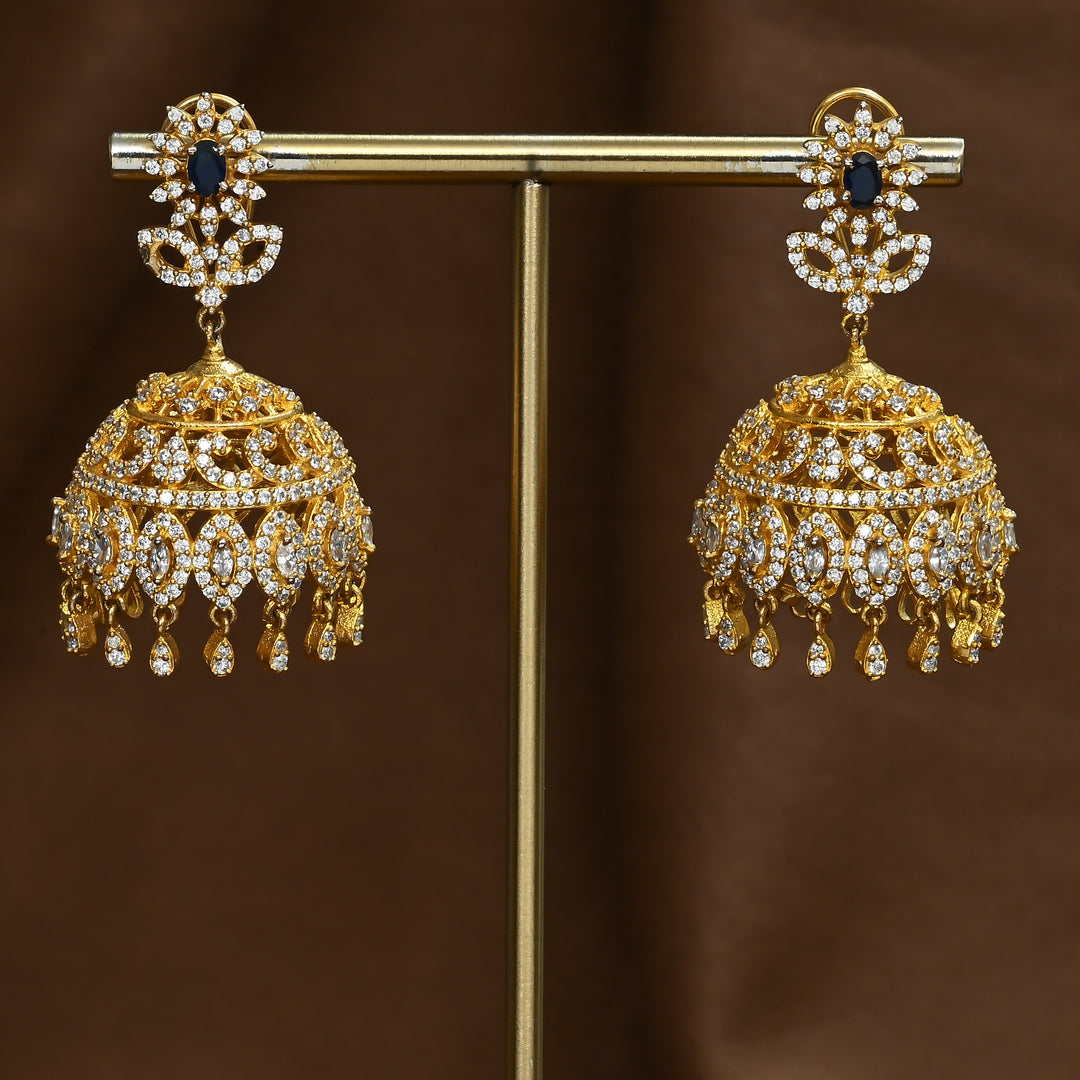 CZ Emerald Jhumka