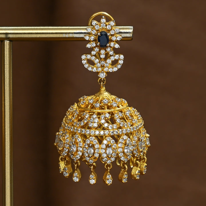 CZ Emerald Jhumka