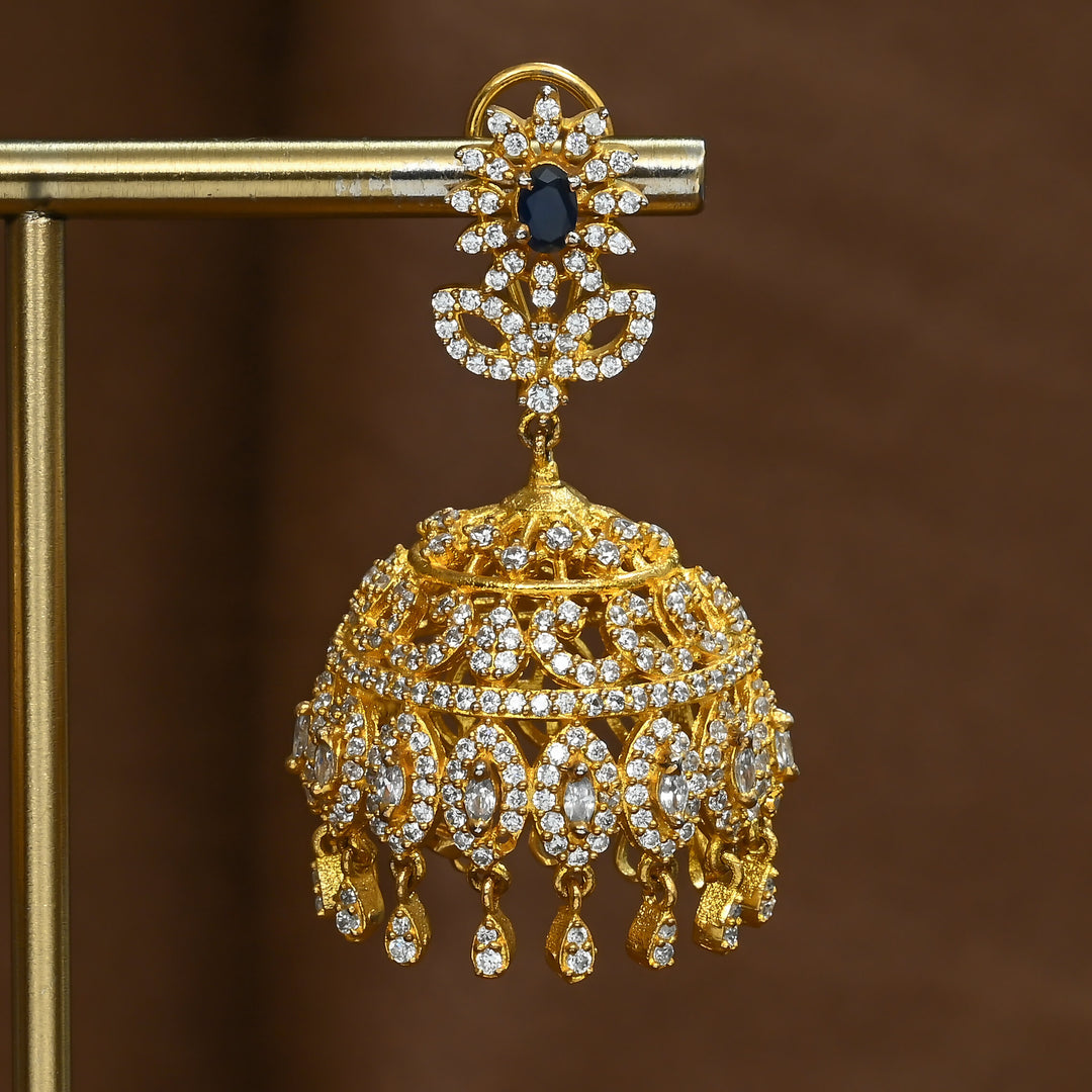 CZ Emerald Jhumka