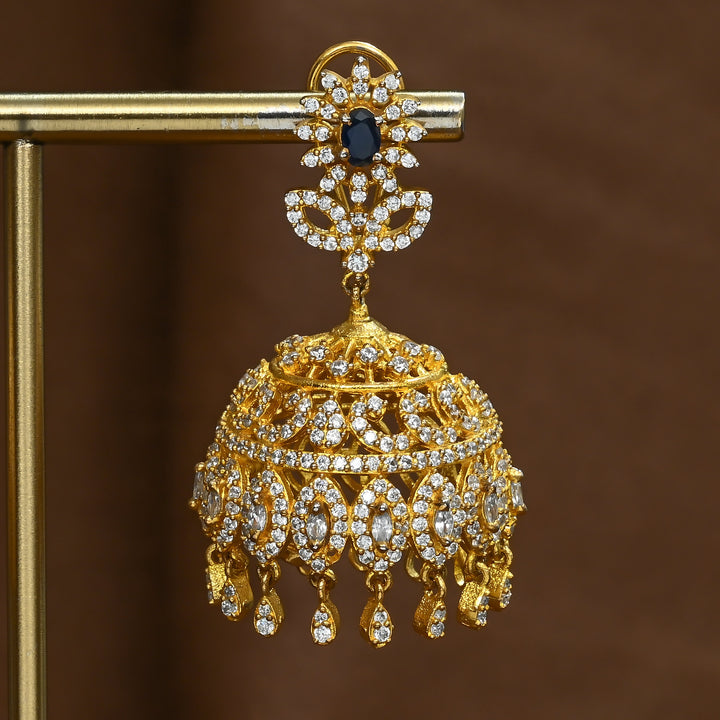 CZ Emerald Jhumka
