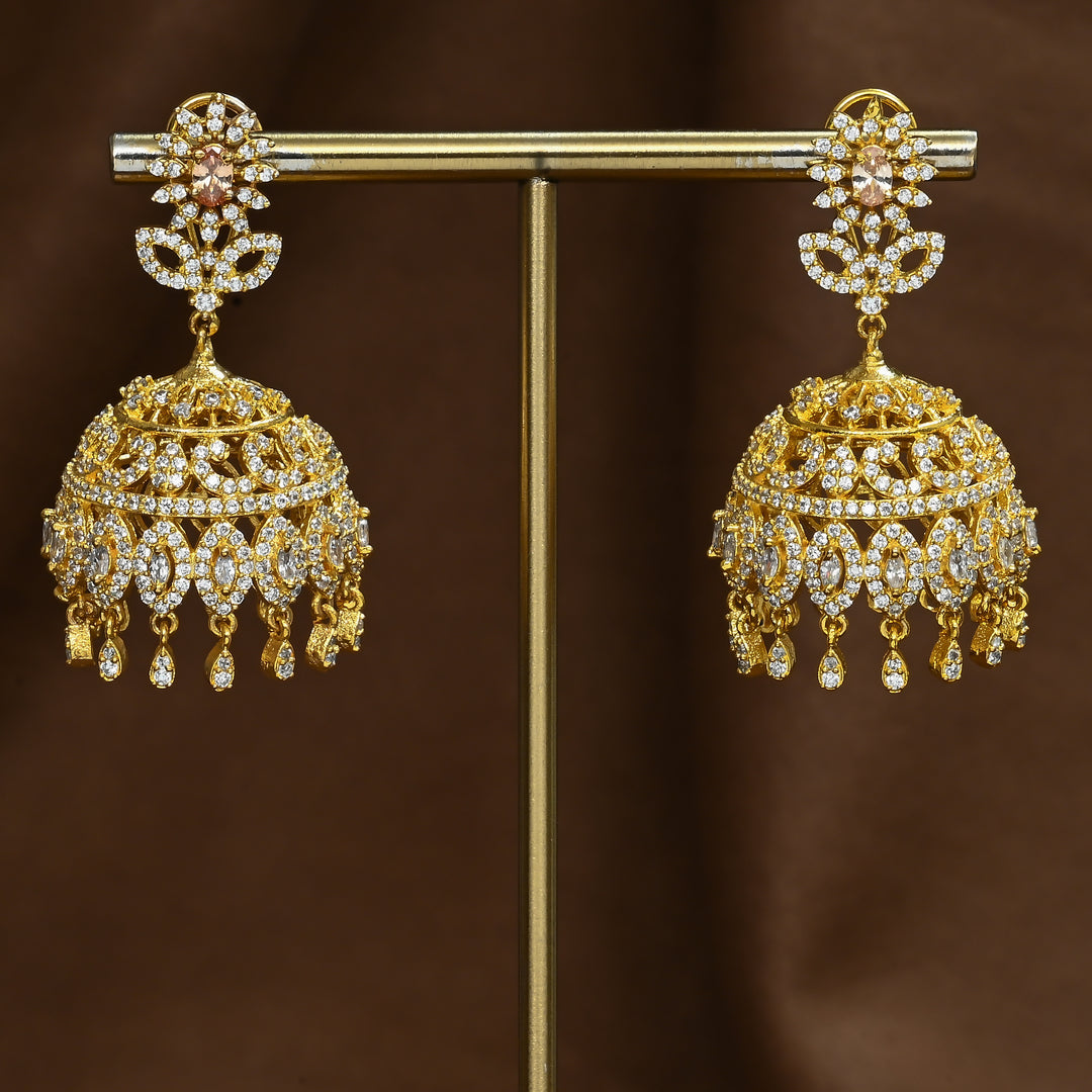 CZ Gold Jhumka