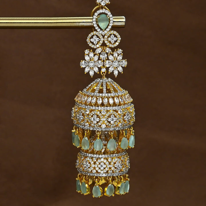 CZ Emerald Jhumka