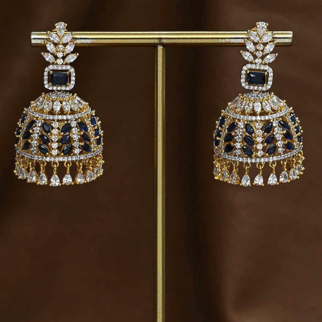 CZ Jhumka Earrings