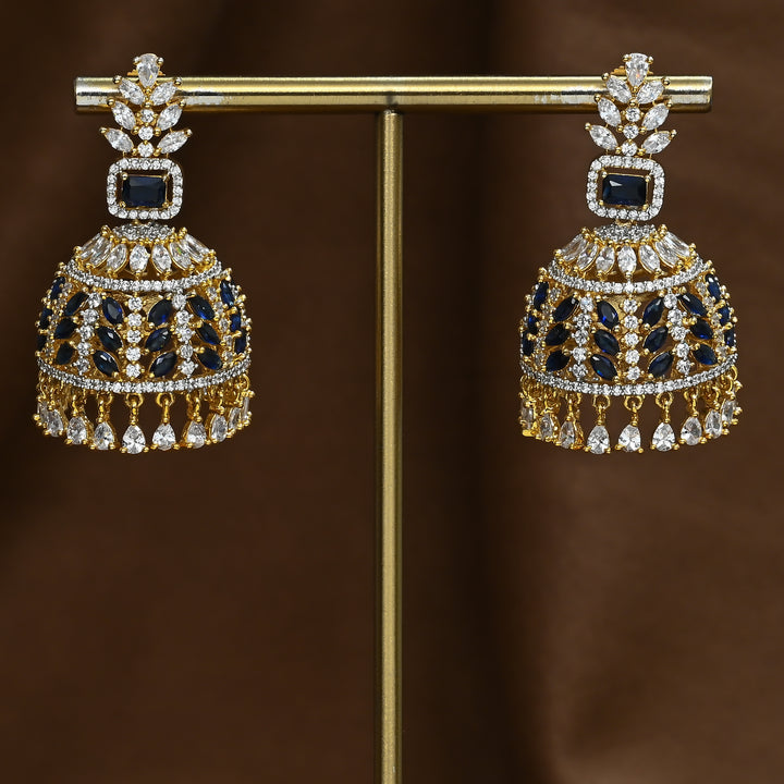 CZ Jhumka Earrings