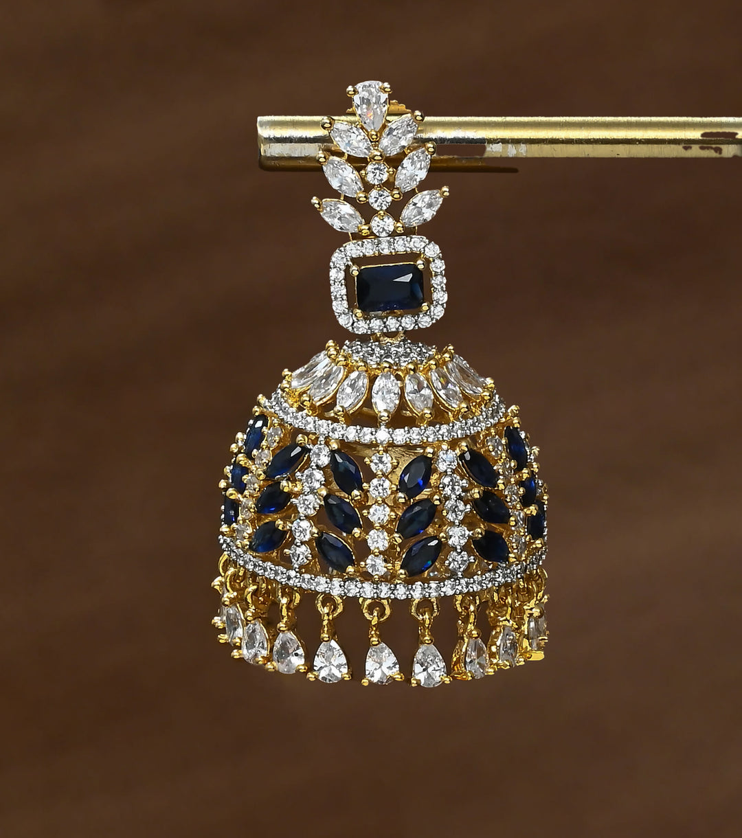 CZ Jhumka Earrings