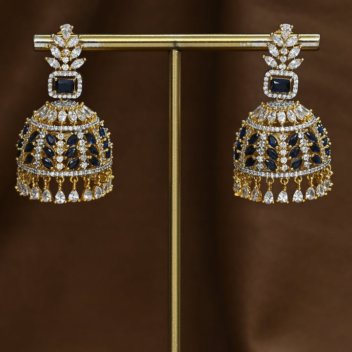CZ Jhumka Earrings