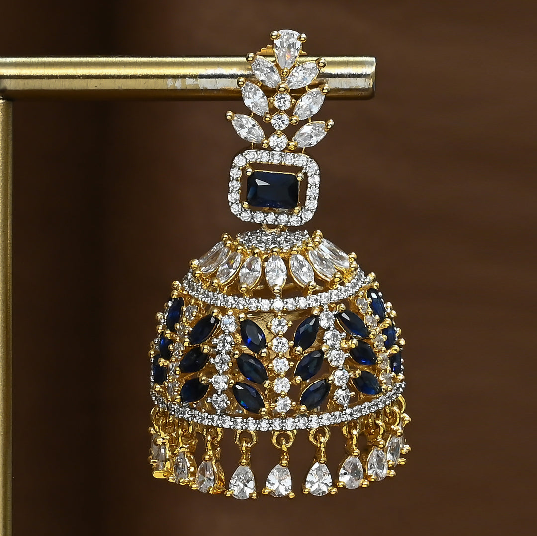 CZ Jhumka Earrings