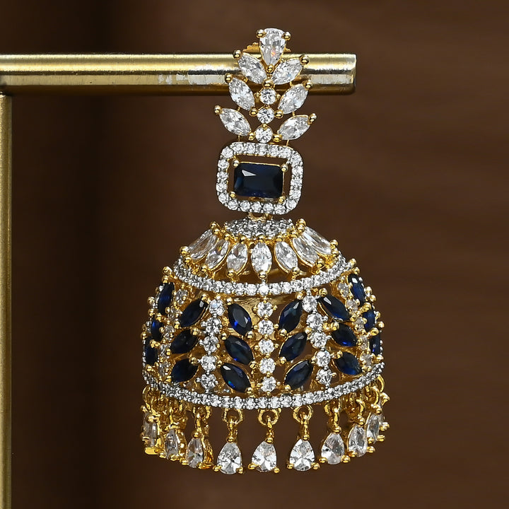 CZ Jhumka Earrings