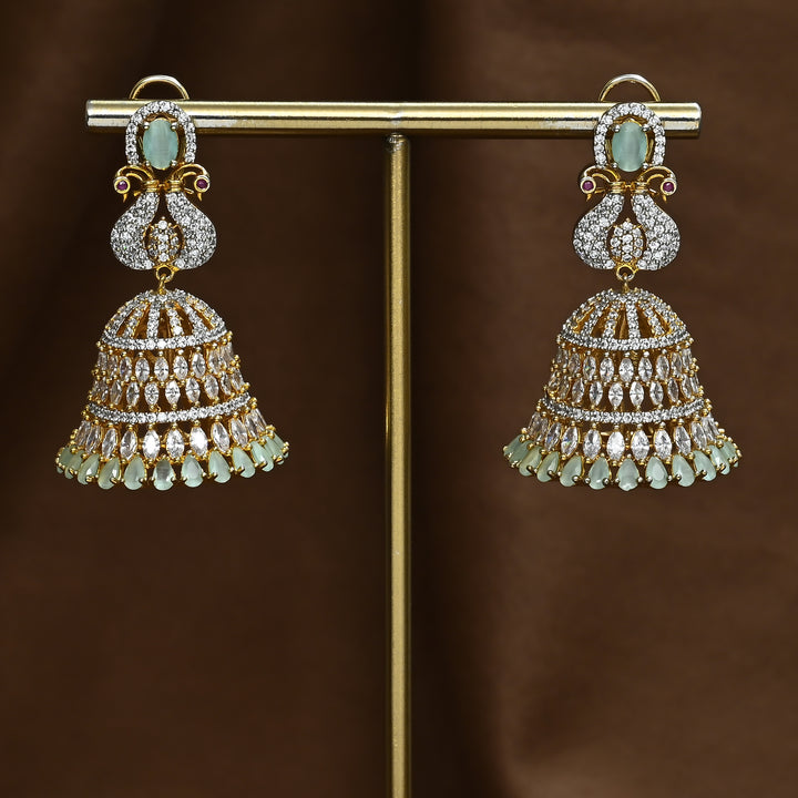 CZ Jhumka Earrings