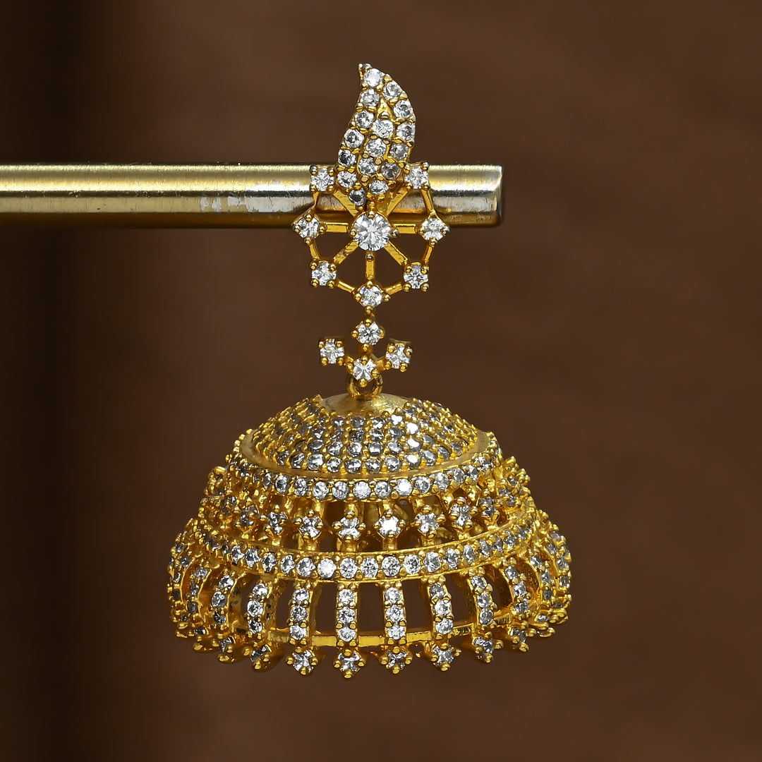 CZ Jhumka Earrings