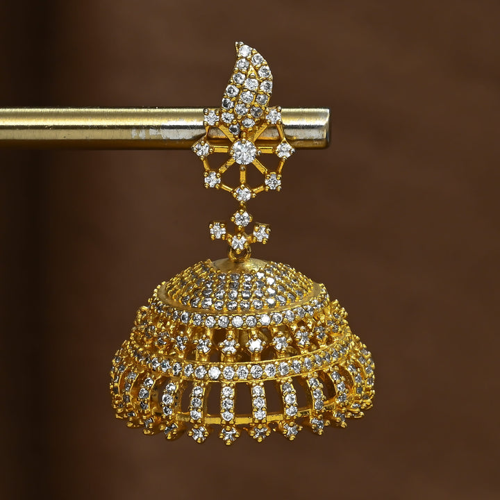 CZ Jhumka Earrings