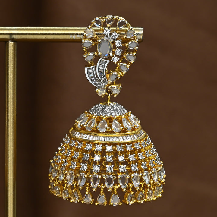 CZ Jhumka Earrings