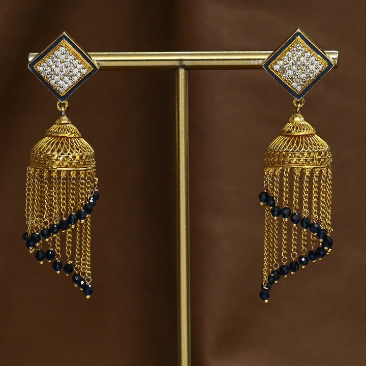 CZ Jhumka Earrings