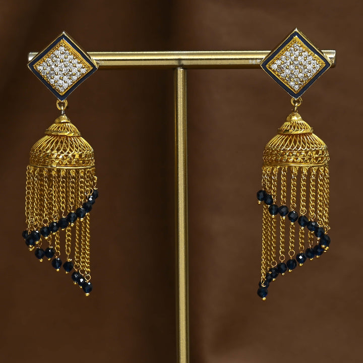 CZ Jhumka Earrings