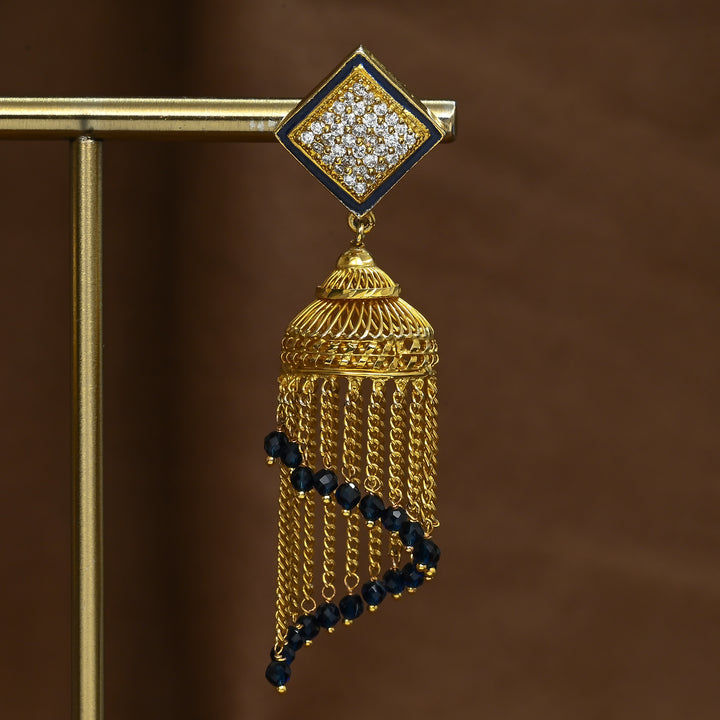CZ Jhumka Earrings