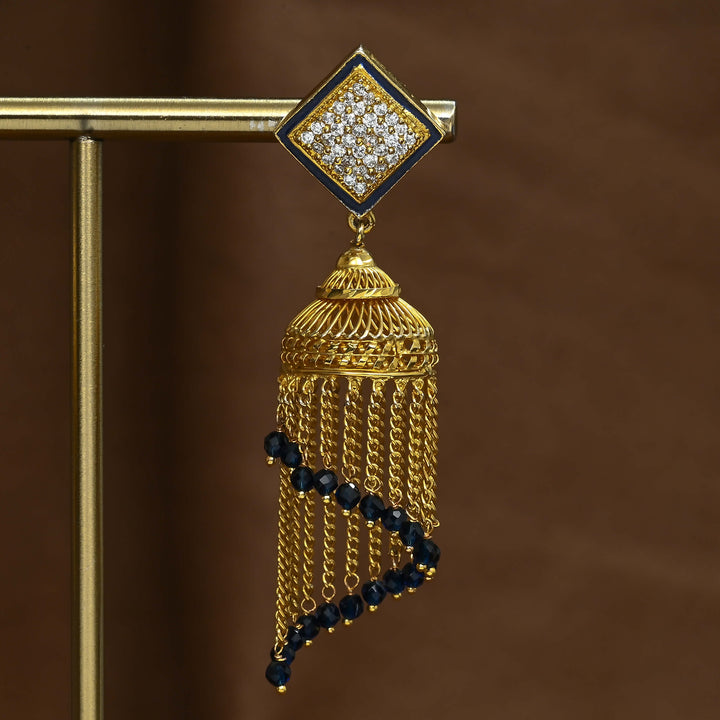CZ Jhumka Earrings