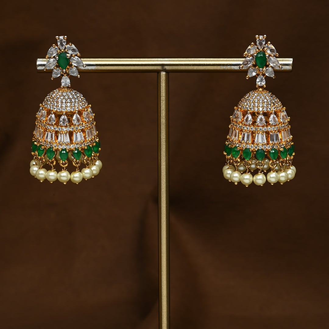 CZ Emerald Earrings
