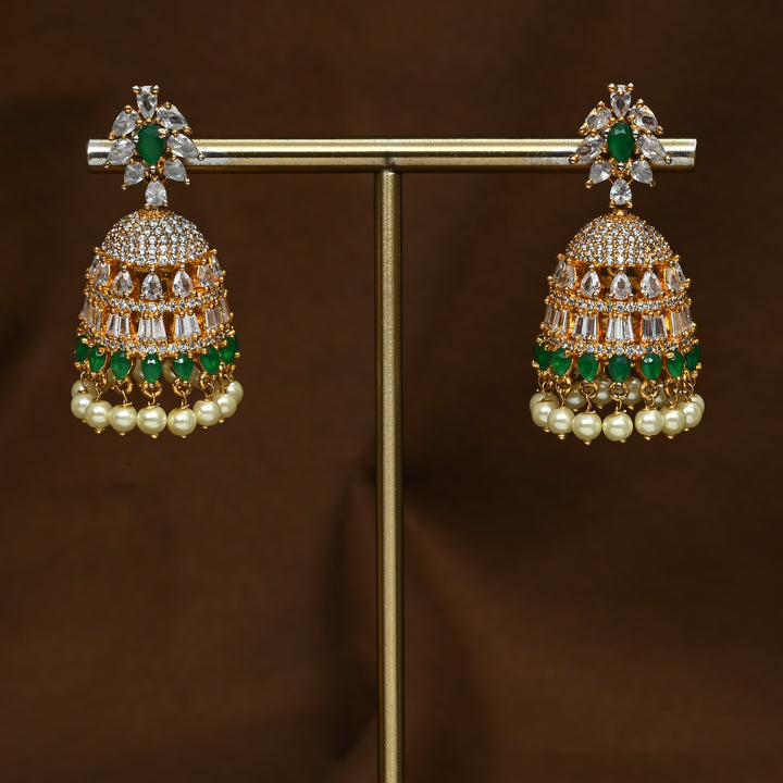 CZ Emerald Earrings